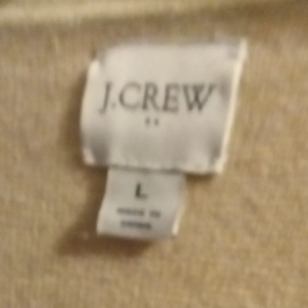 J. Crew Lightweight Open-Front Beige Cardigan